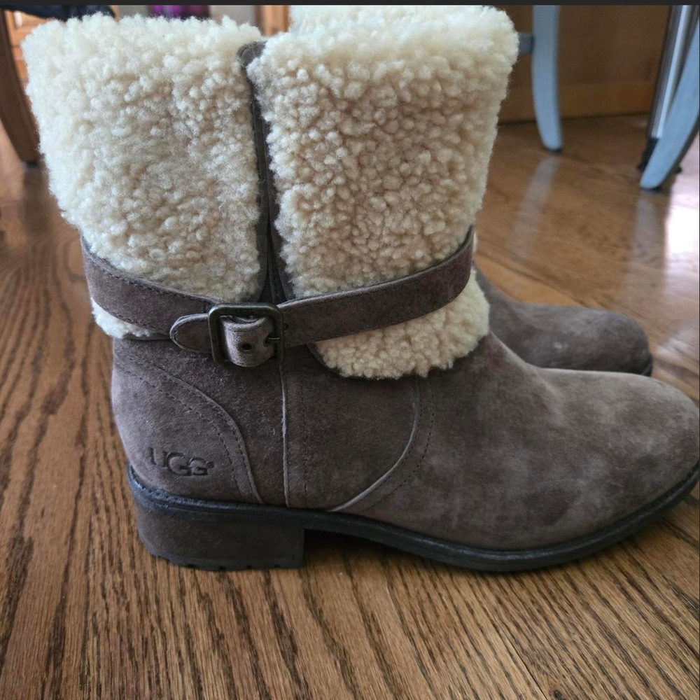 UGG Shearling Lined Suede Boots